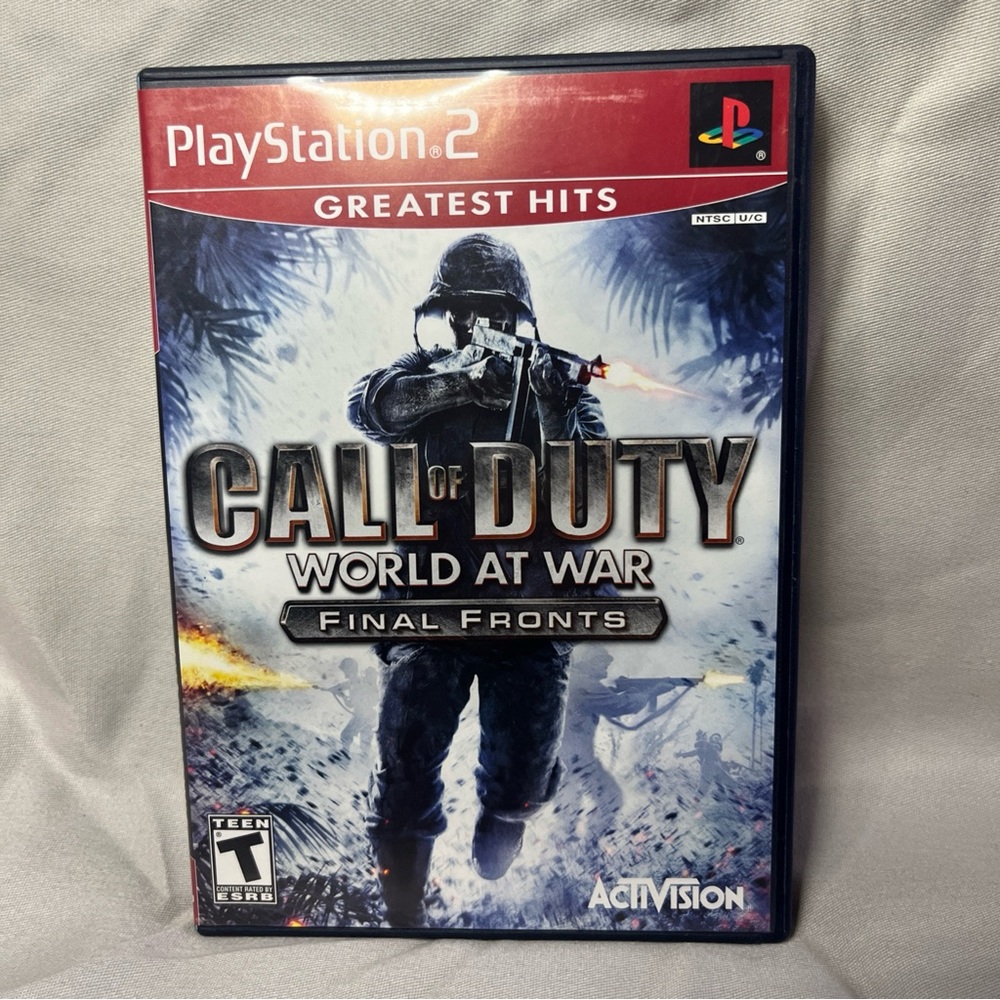 Call of Duty World At War Final Fronts PS2 CIB Complete w/ Manual Tested Working